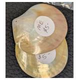 Paua Shell Beads & Pendants - Abalone Jewelry Components, 1.5-inch Round Pendant