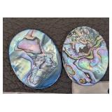 Paua Shell Beads & Pendants - Abalone Jewelry Components, 1.5-inch Round Pendant