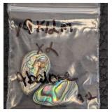 Paua Shell Beads & Pendants - Abalone Jewelry Components, 1.5-inch Round Pendant