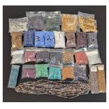 DB502C Hex Beads Lot - 30 Packs + Strands, Assorted Colors (DB501 Included)