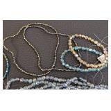 29 Faceted Czech Glass Bead Strands, AB Finish - Multi-Color