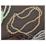 Bead Strands - Lot of 40 Faceted Bead Strands, Assorted Colors