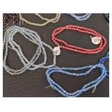 Bead Strands - Lot of 40 Faceted Bead Strands, Assorted Colors