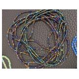 Bead Strands - Lot of 40 Faceted Bead Strands, Assorted Colors