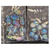 Beads - 34 Packs Assorted Bead Shapes (Loose & Strand) Multi-Color Craft Set