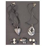 Black & White Art Glass Pendants & Beads