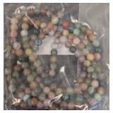 Stone Bead Strands - 23-Strand Lot of Mixed Natural Beads for Jewelry Making