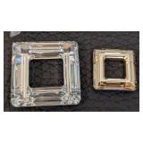 Swarovski CB0388 Crystal Volcano Rectangle Button 30x16mm Chessboard