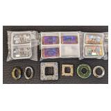 Swarovski CB0388 Crystal Volcano Rectangle Button 30x16mm Chessboard