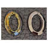 Swarovski CB0388 Crystal Volcano Rectangle Button 30x16mm Chessboard