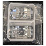 Swarovski CB0388 Crystal Volcano Rectangle Button 30x16mm Chessboard