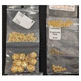 Bead Caps & Finishing Beads - 31 Packs Gold-Tone Jewelry Findings
