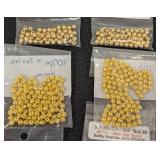 Bead Caps & Finishing Beads - 31 Packs Gold-Tone Jewelry Findings