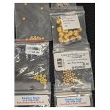 Bead Caps & Finishing Beads - 31 Packs Gold-Tone Jewelry Findings