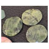 Assorted Drilled Stone Beads - Polished Discs & Rounds