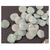 Assorted Drilled Stone Beads - Polished Discs & Rounds