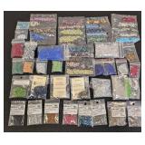 Swarovski Crystal Beads & Faceted Glass Beads - 35 Packs, Mixed Colors