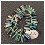 Czech Glass Dagger Bead Strands - Lot of 19