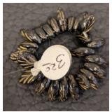 Czech Glass Dagger Bead Strands - Lot of 19