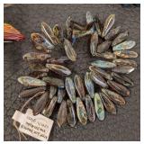 Czech Glass Dagger Bead Strands - Lot of 19
