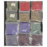 Seed Beads Assorted Colors - 40 Packs for Jewelry & Craft Projects