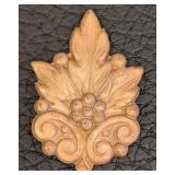 Brass Decorative Finishing Pieces - 6-Pack, Ornate Floral & Figural Embellishments