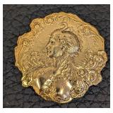 Brass Decorative Finishing Pieces - 6-Pack, Ornate Floral & Figural Embellishments