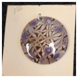 Nine Enameled Pendants - Assorted Shapes & Colors