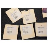 Nine Enameled Pendants - Assorted Shapes & Colors