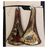 Nine Enameled Pendants - Assorted Shapes & Colors