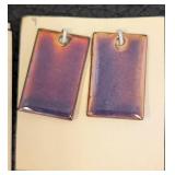 Nine Enameled Pendants - Assorted Shapes & Colors