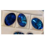 Swarovski SC6850 Sapphire 18x13 mm Oval Crystal Stone - Swarovski Elements