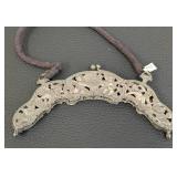 Antique Beaded Purse with Ornate Frame - 8-inch Wide Handle (Pair)