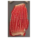 Antique Beaded Purse with Ornate Frame - 8-inch Wide Handle (Pair)