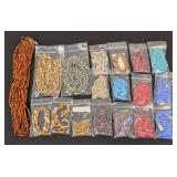 Czech Glass Pillow Beads - Assorted Colors - 18 Packs