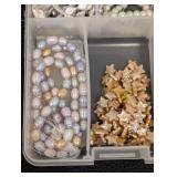 Cultured Pearl Bead Lot - Loose Rounds, Baroque & Strand Pearls in Organizer
