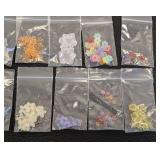 Flower & Leaf Bead Packs - Floral Craft Beads, 40 Packs