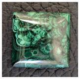 Malachite Pendant & Cabochons - Pendant 0.5 x 1.5 in, Polished Malachite