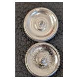 Czech Glass Buttons - 13 Pcs, 1 in Diameter