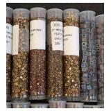 Toho Cube Beads - Bronze-Lined Glass Beads 11/0, 30 Tubes