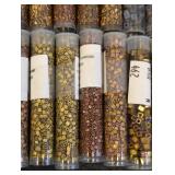 Toho Cube Beads - Bronze-Lined Glass Beads 11/0, 30 Tubes