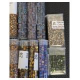 Toho Cube Beads - Bronze-Lined Glass Beads 11/0, 30 Tubes