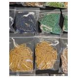 Czech Glass Seed Bead Strands - 22 Packs, Assorted Colors
