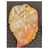 Leaf Pendants Trio - Glass, Stone & Raku