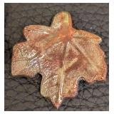 Leaf Pendants Trio - Glass, Stone & Raku