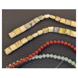 Assorted Stone Beads Strands - 16-Strand Lot