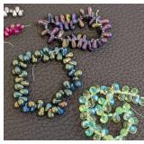 18 Czech Glass Teardrop Bead Strands - 4x6mm