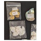 Mother of Pearl Shell Bead Assortment with Pendants