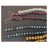 19 Czech Glass Bead Strands - Faceted, Assorted Colors