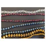 19 Czech Glass Bead Strands - Faceted, Assorted Colors